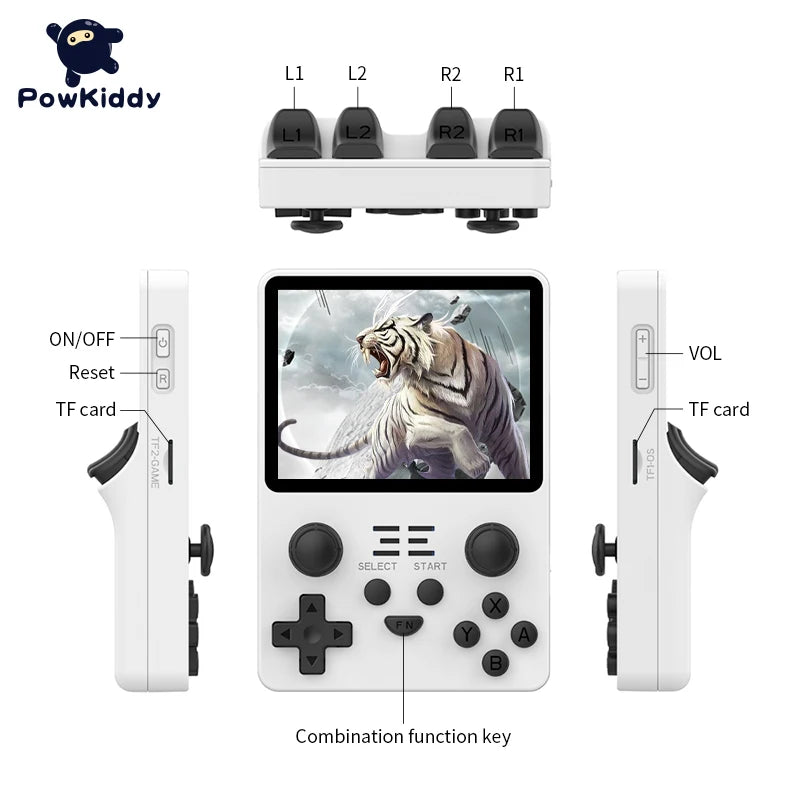 New RGB20S Handheld Console Retro Open Source System RK3326 3.5-Inch 4:3 IPS Screen Children'S Gifts