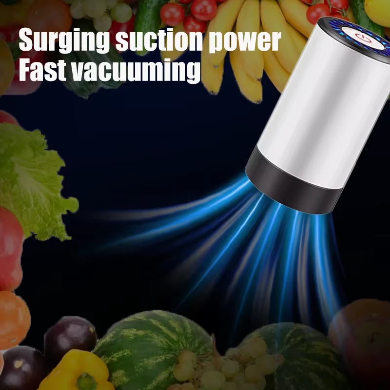 Handheld Vacuum Sealer for  Storage，Portable Vacuum Sealer，Avoid Cross Contamination of + 50 Vacuum Seal Bags