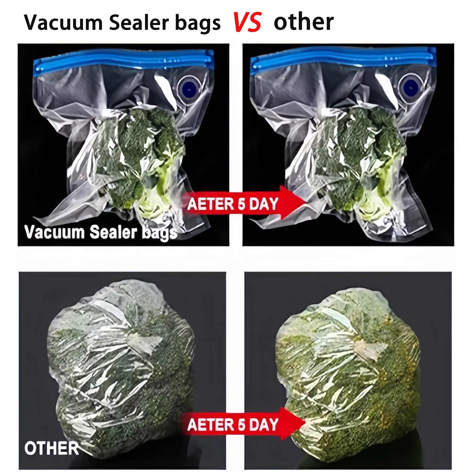 Handheld Vacuum Sealer for  Storage，Portable Vacuum Sealer，Avoid Cross Contamination of + 50 Vacuum Seal Bags