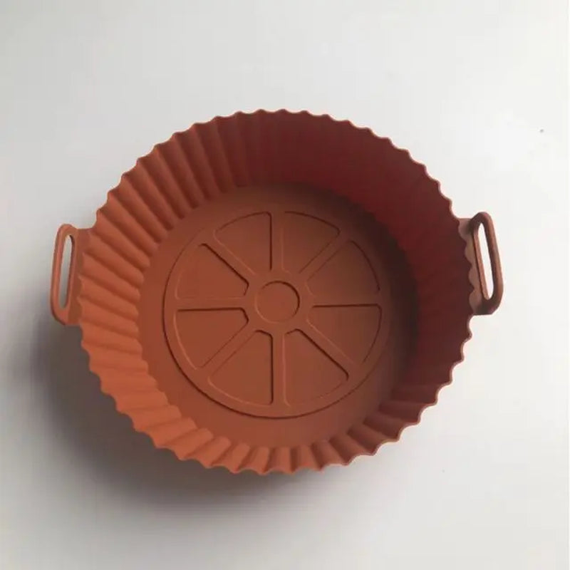 Air Fryer Silicone Liners Air Fryer Silicone Pot Reusable Silicone Air Fryer Liners  Safe Non Stick Air Fryer Basket Accesso