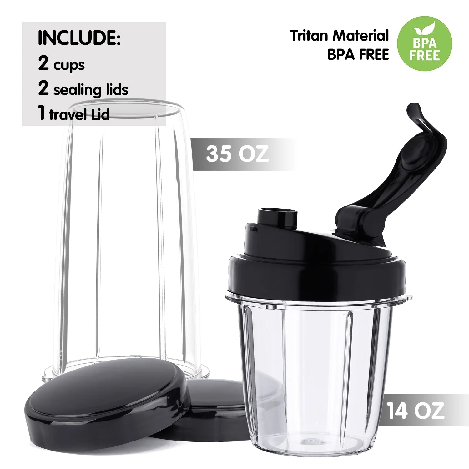 Personal Portable Blender for Shakes ,Smoothies, Prep, and Frozen Blending,Countertop Blender with 35Oz and 14Oz Bottles for Kitchen,1200W,Bpa Free(Sliver)