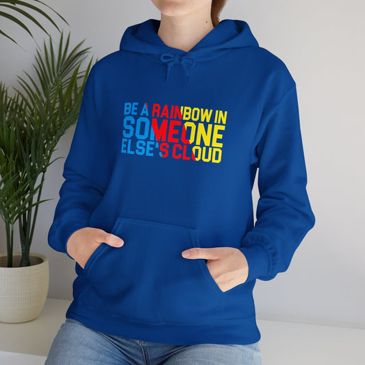 Inspirational Rainbow Hoodie – Cozy Unisex Sweatshirt for Positivity