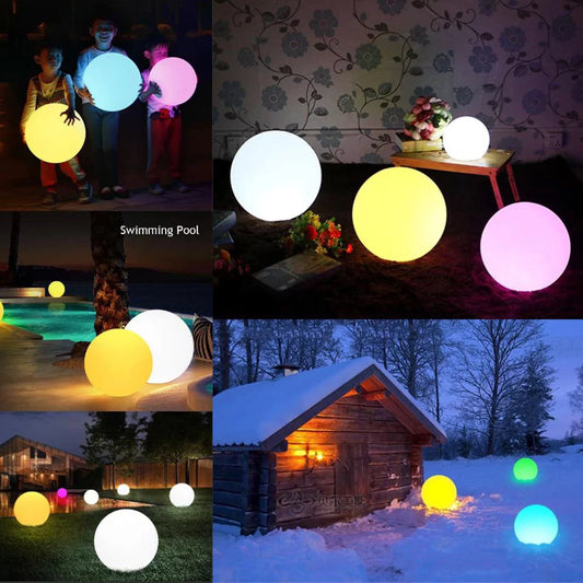 Pool Toys, LED Beach Ball Toy with 16 Color Changing Lights, Pool Games Beach Party Outdoor Games for Teens  Family, Glow in the Dark Party Supplies (1PC)