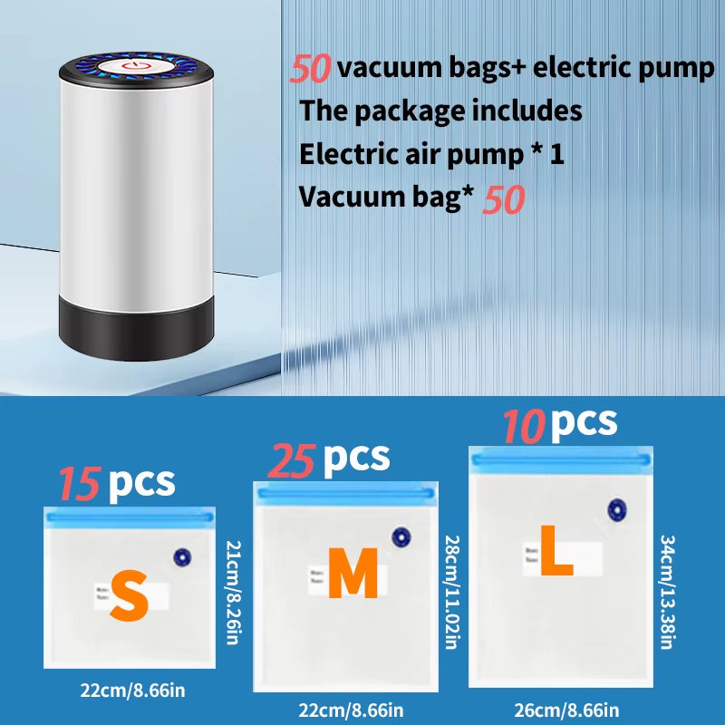 Handheld Vacuum Sealer for  Storage，Portable Vacuum Sealer，Avoid Cross Contamination of + 50 Vacuum Seal Bags