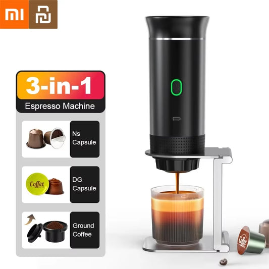 Youpin Coffee Machine Wireless Electric Portable Espresso Coffee Machine Maker 3-In-1 Capsule Powder  Coffee Maker