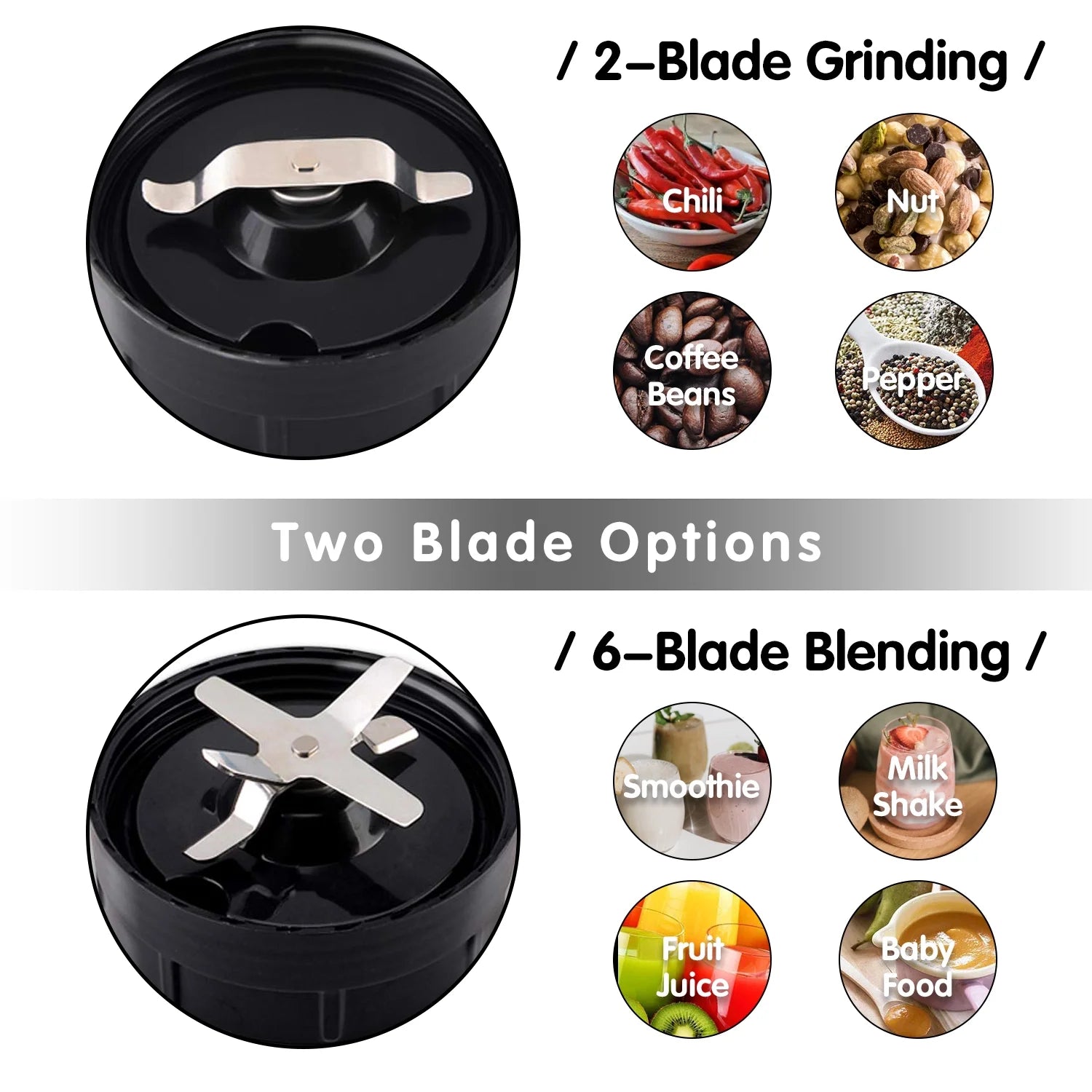 Personal Portable Blender for Shakes ,Smoothies, Prep, and Frozen Blending,Countertop Blender with 35Oz and 14Oz Bottles for Kitchen,1200W,Bpa Free(Sliver)