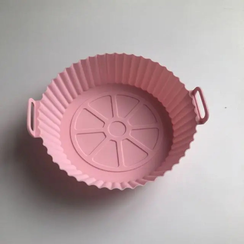Air Fryer Silicone Liners Air Fryer Silicone Pot Reusable Silicone Air Fryer Liners  Safe Non Stick Air Fryer Basket Accesso