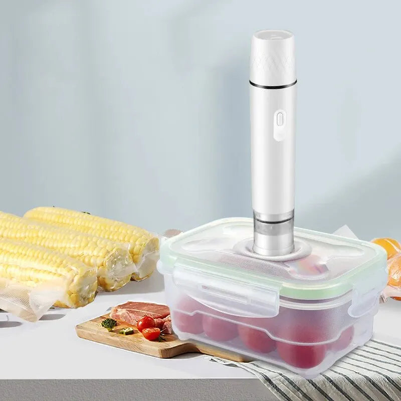 Mini Handheld Vacuum Sealer Machine Kitchen Vacuum Packer Machine Small Sealing Machine Portable USB Electric  Vacuum Sealer