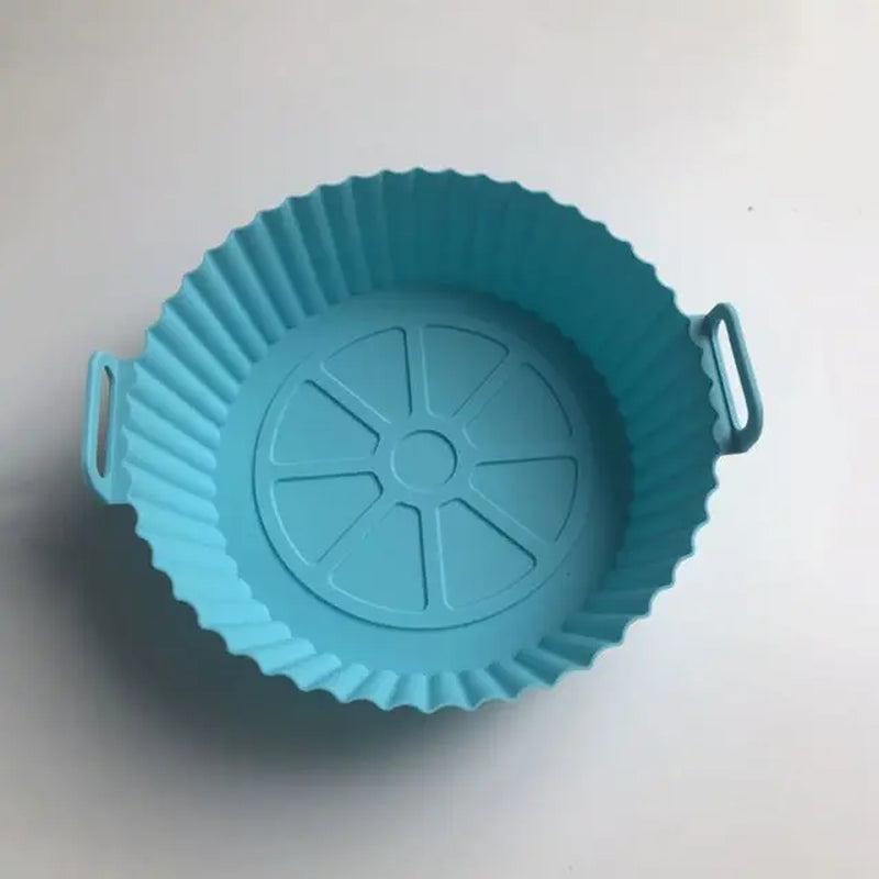 Air Fryer Silicone Liners Air Fryer Silicone Pot Reusable Silicone Air Fryer Liners  Safe Non Stick Air Fryer Basket Accesso