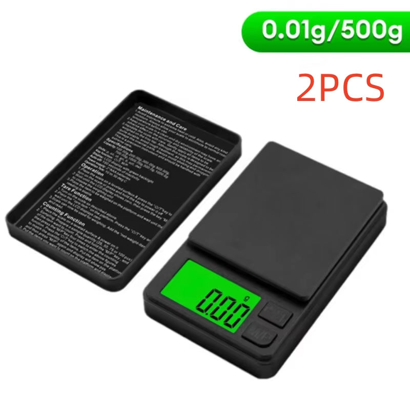 Precision Pocket Scale 1000G X 0.1G - Digital Gram  Jewelry Ounces/Grains Scale with Backlit LCD - Mini Scale for