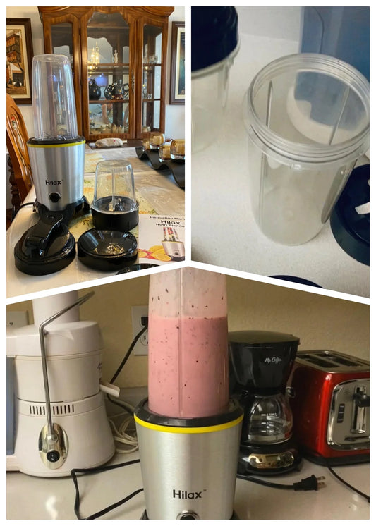 Personal Portable Blender for Shakes ,Smoothies, Prep, and Frozen Blending,Countertop Blender with 35Oz and 14Oz Bottles for Kitchen,1200W,Bpa Free(Sliver)