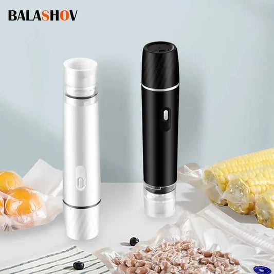 Mini Handheld Vacuum Sealer Machine Kitchen Vacuum Packer Machine Small Sealing Machine Portable USB Electric  Vacuum Sealer