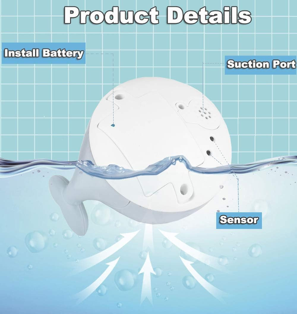Baby Bath Toys, Whale Spray Water Bath Toy, Sprinkler Bathtub Shower Toys for Toddlers Kids Boys Girls, Pool Toy for Baby (White)
