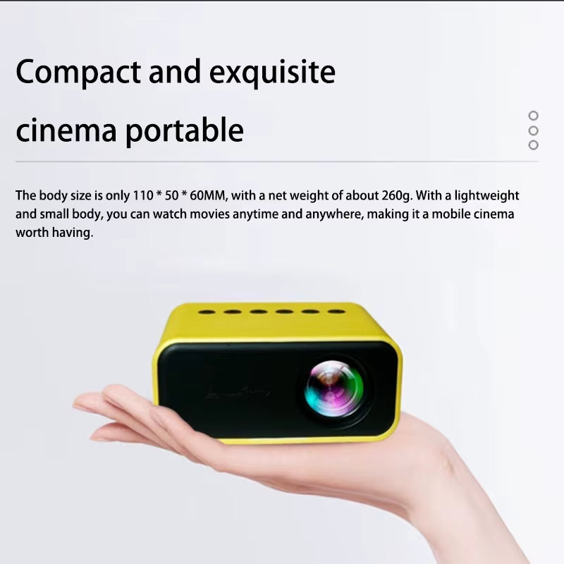 Xiaomi Mini Projector Portable Home Projector 8K HD Projector Indoor Entertainment Bedroom  Theater Children'S Projector
