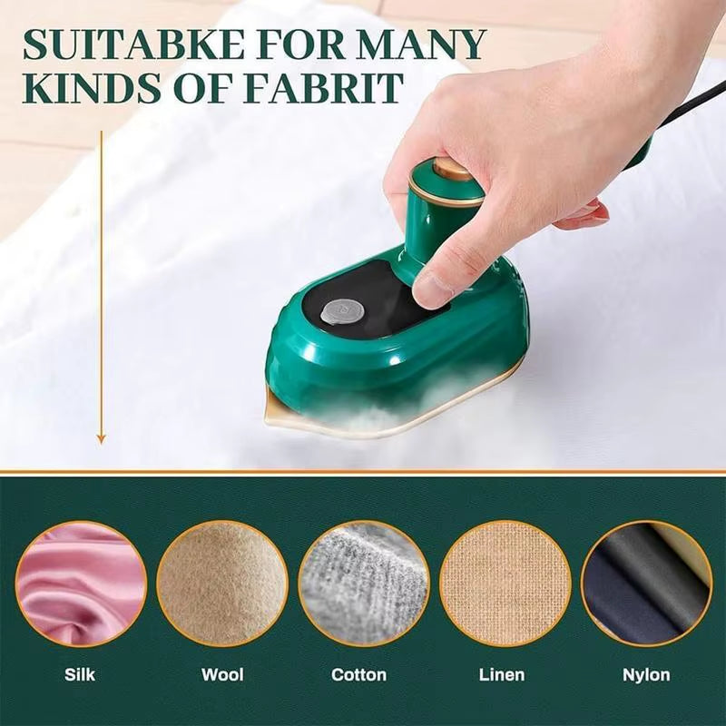 Steam Compact Iron Portable Handheld  Steamer Fast Heat-Up Powerful Steam Output Handheld Clothing Steamer for Garment