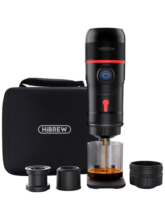 Portable 20-Bar, 1-Cup Black  Espresso Machine