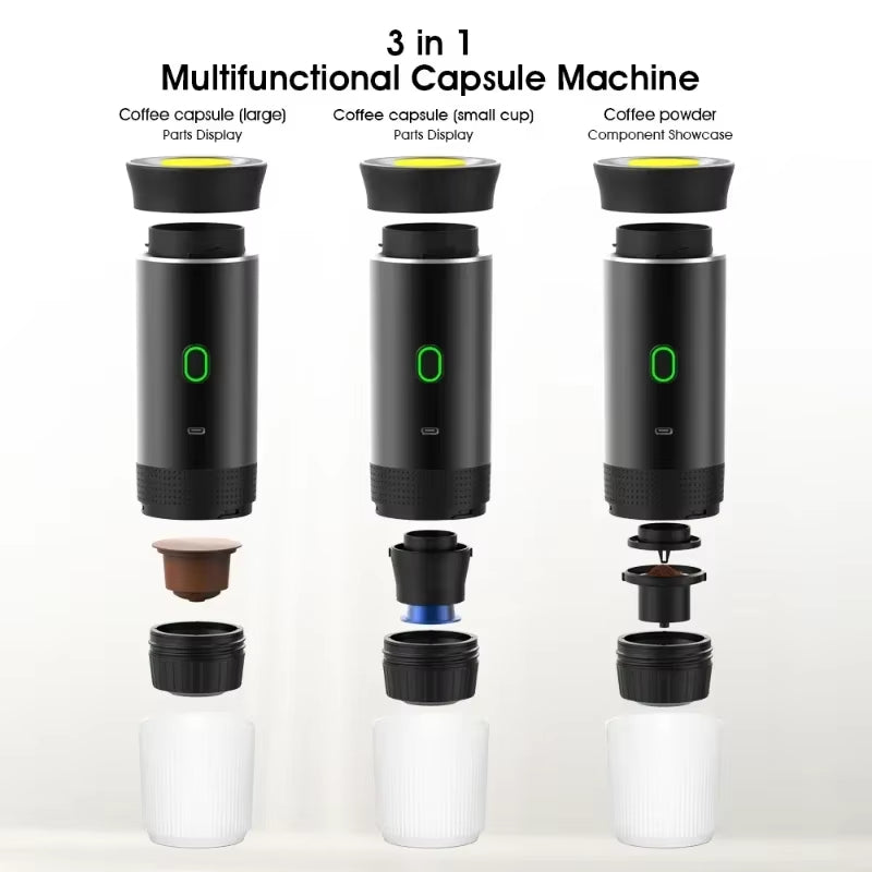 Youpin Coffee Machine Wireless Electric Portable Espresso Coffee Machine Maker 3-In-1 Capsule Powder  Coffee Maker